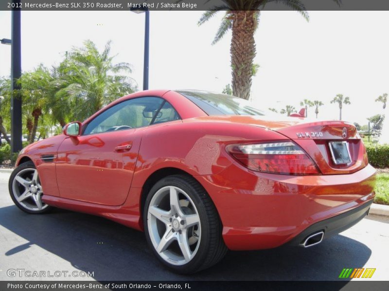Mars Red / Sahara Beige 2012 Mercedes-Benz SLK 350 Roadster