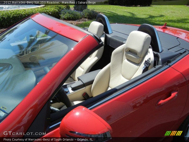 Mars Red / Sahara Beige 2012 Mercedes-Benz SLK 350 Roadster