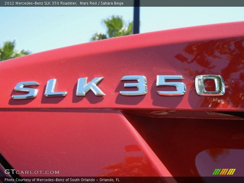 Mars Red / Sahara Beige 2012 Mercedes-Benz SLK 350 Roadster