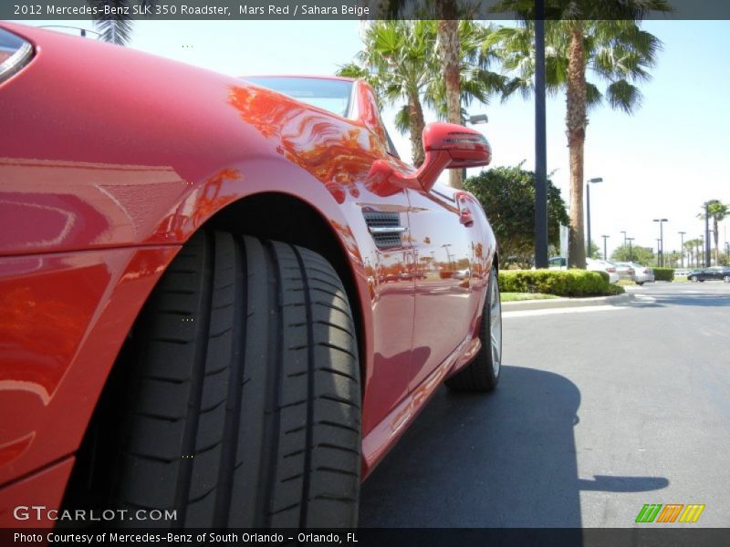Mars Red / Sahara Beige 2012 Mercedes-Benz SLK 350 Roadster