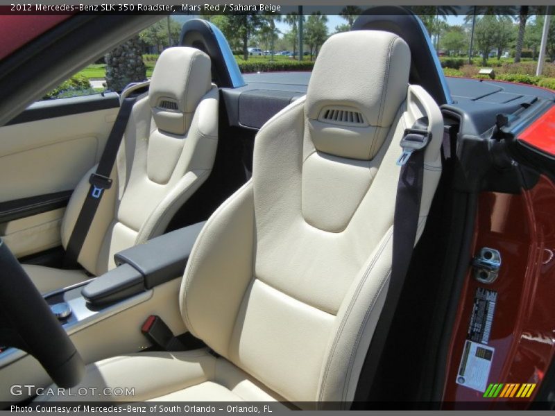 Mars Red / Sahara Beige 2012 Mercedes-Benz SLK 350 Roadster