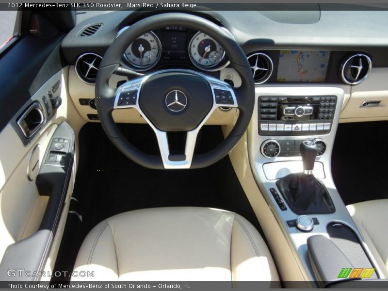 Mars Red / Sahara Beige 2012 Mercedes-Benz SLK 350 Roadster