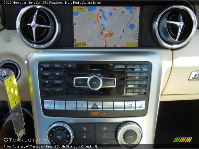 Mars Red / Sahara Beige 2012 Mercedes-Benz SLK 350 Roadster