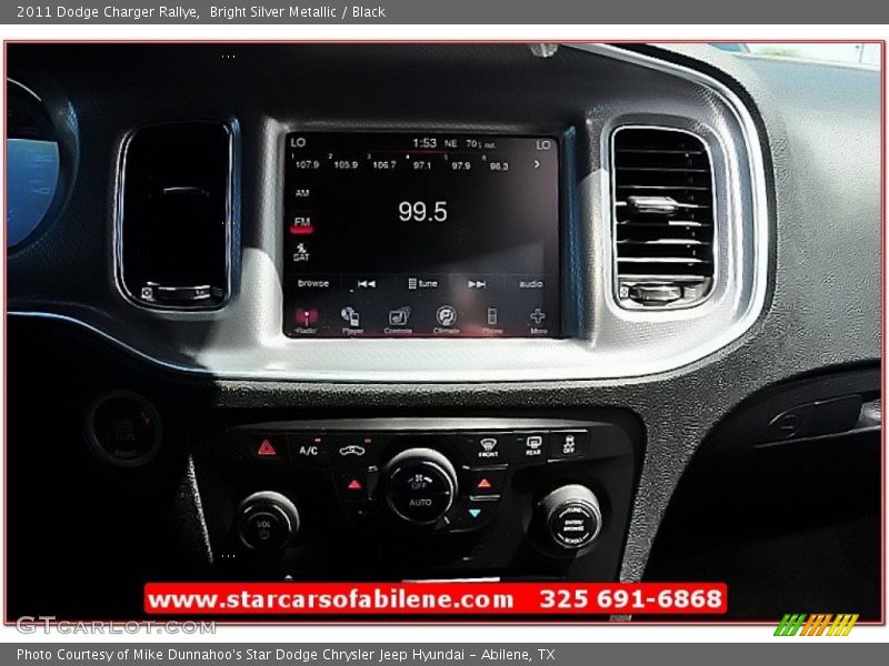 Bright Silver Metallic / Black 2011 Dodge Charger Rallye