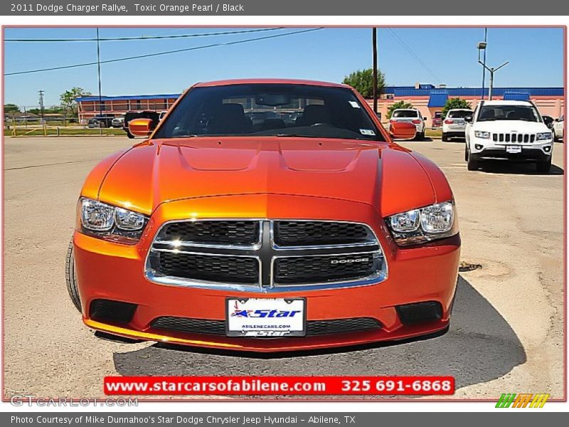 Toxic Orange Pearl / Black 2011 Dodge Charger Rallye