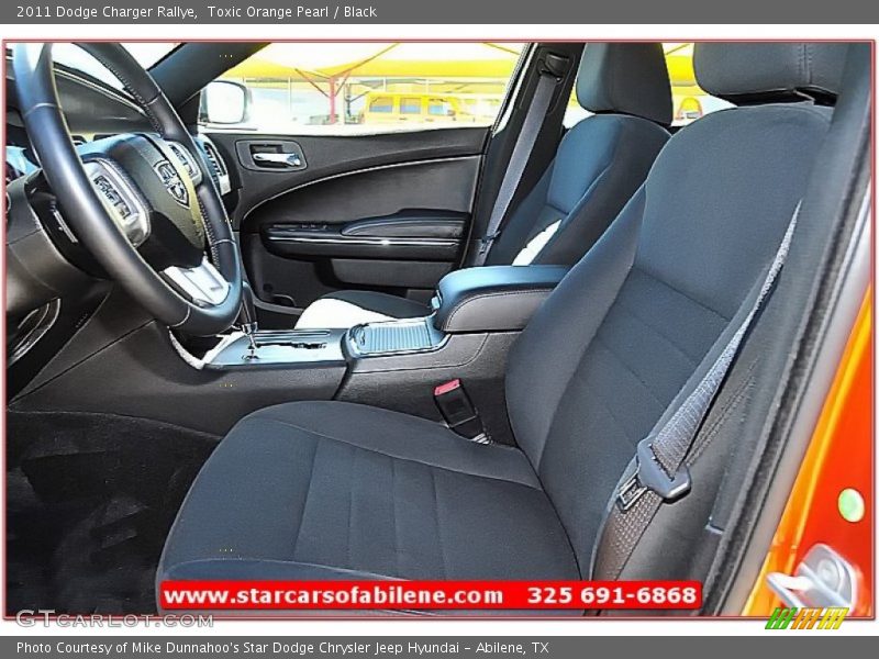 Toxic Orange Pearl / Black 2011 Dodge Charger Rallye