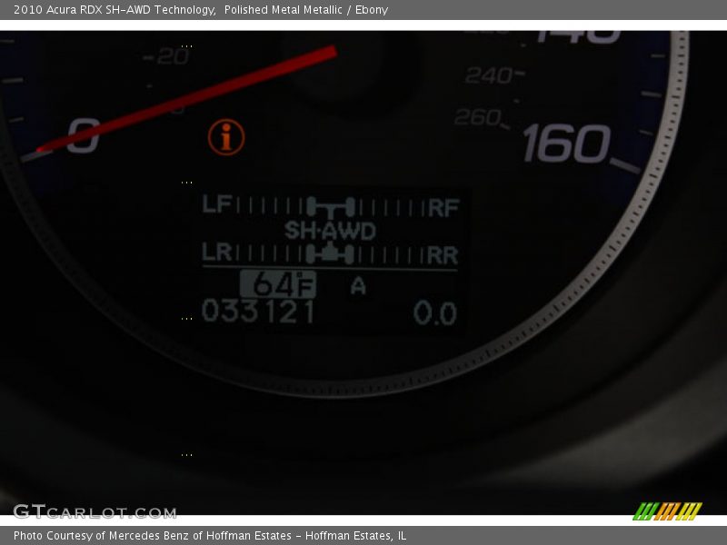 Polished Metal Metallic / Ebony 2010 Acura RDX SH-AWD Technology