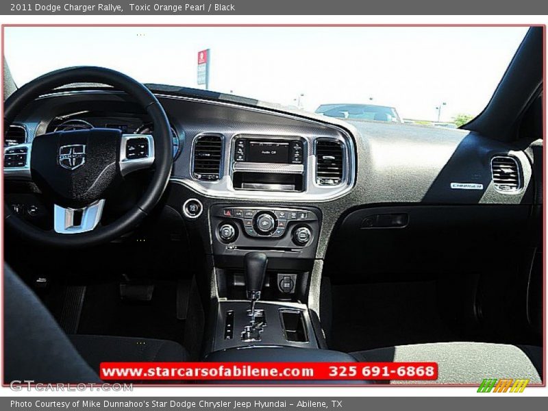 Toxic Orange Pearl / Black 2011 Dodge Charger Rallye
