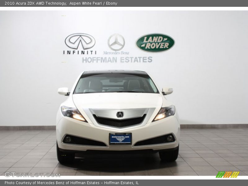 Aspen White Pearl / Ebony 2010 Acura ZDX AWD Technology