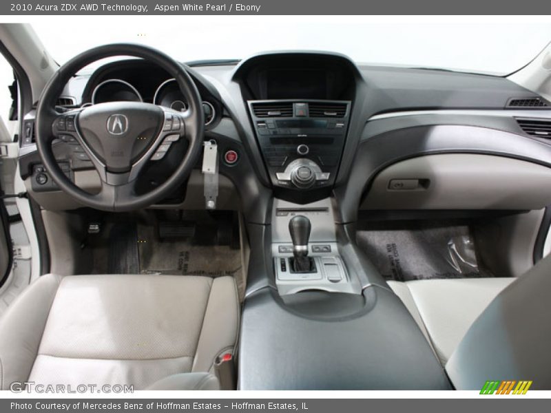 Aspen White Pearl / Ebony 2010 Acura ZDX AWD Technology