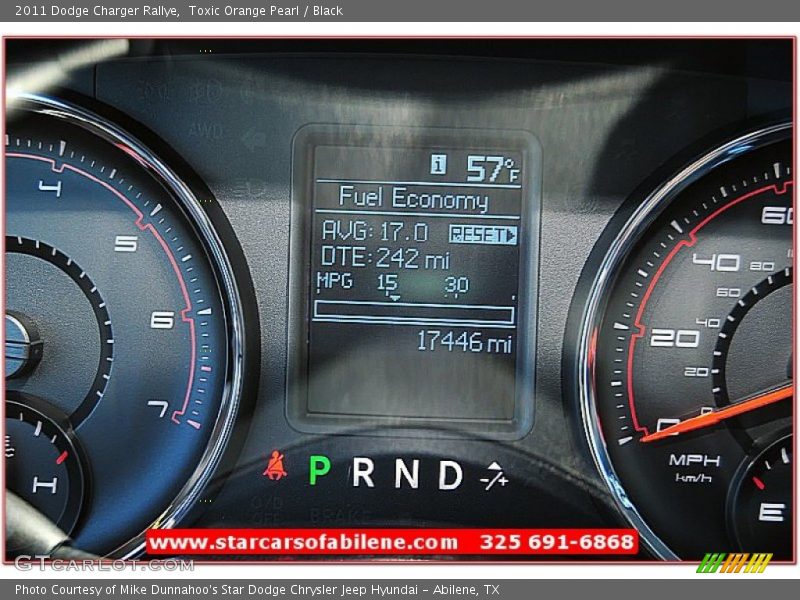 Toxic Orange Pearl / Black 2011 Dodge Charger Rallye