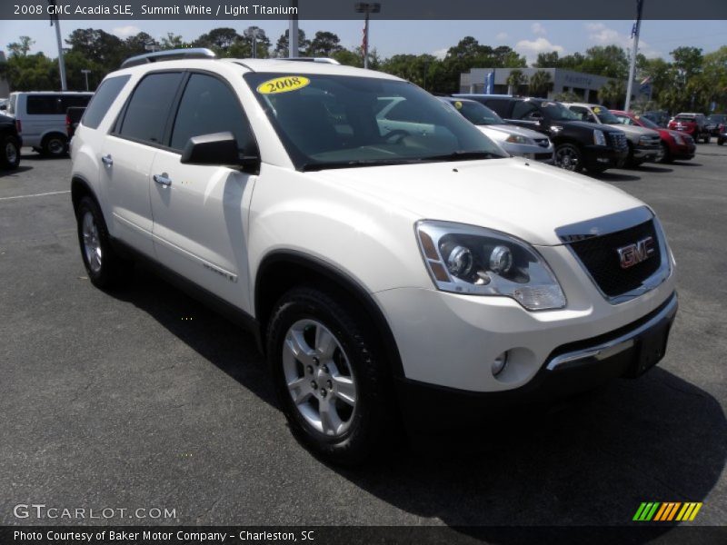 Summit White / Light Titanium 2008 GMC Acadia SLE