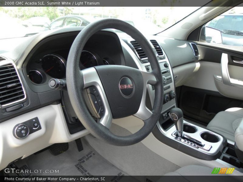 Summit White / Light Titanium 2008 GMC Acadia SLE