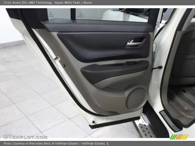Aspen White Pearl / Ebony 2010 Acura ZDX AWD Technology