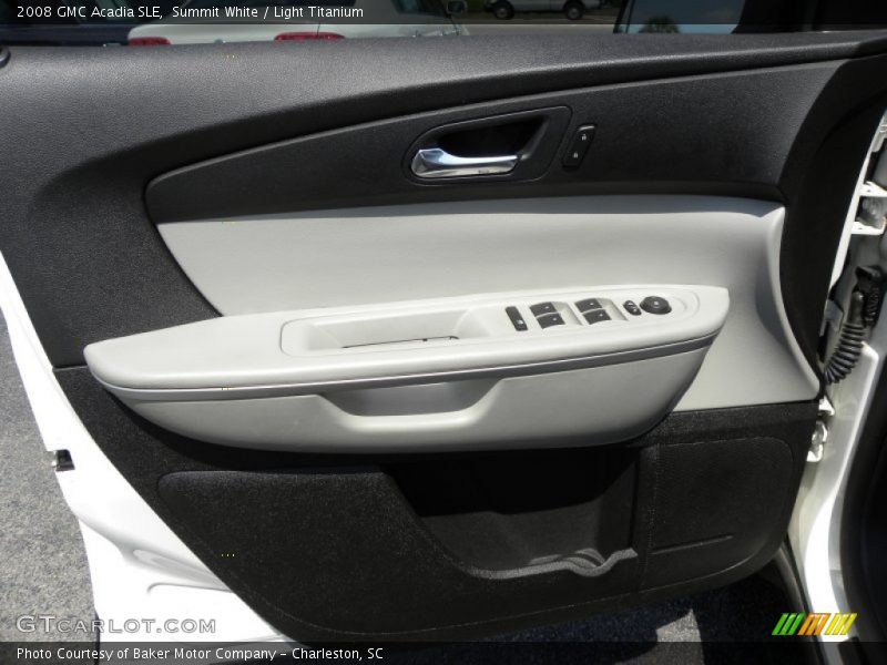 Summit White / Light Titanium 2008 GMC Acadia SLE
