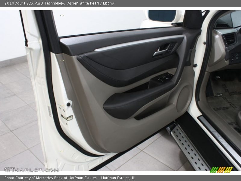 Aspen White Pearl / Ebony 2010 Acura ZDX AWD Technology
