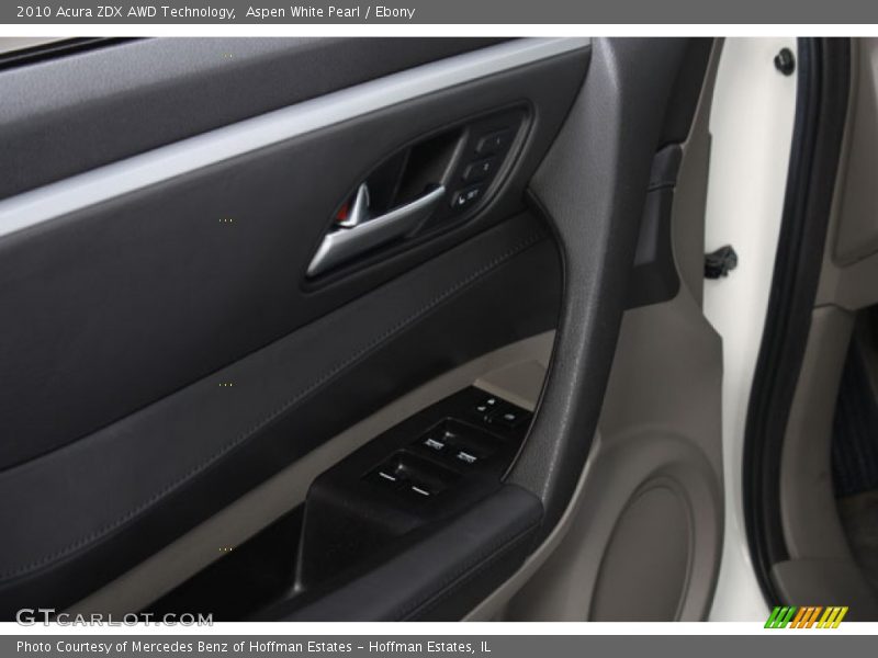 Aspen White Pearl / Ebony 2010 Acura ZDX AWD Technology