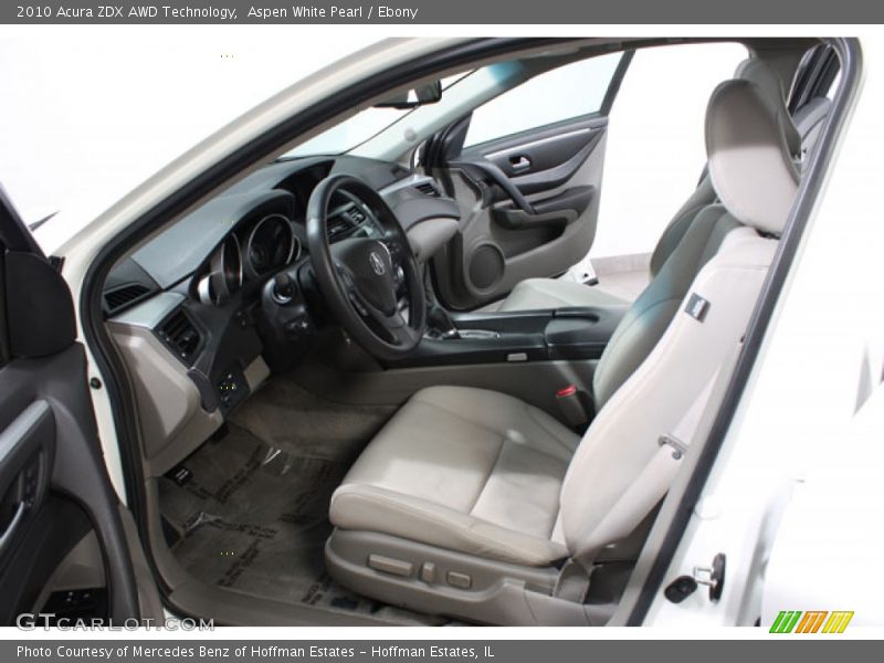 Aspen White Pearl / Ebony 2010 Acura ZDX AWD Technology