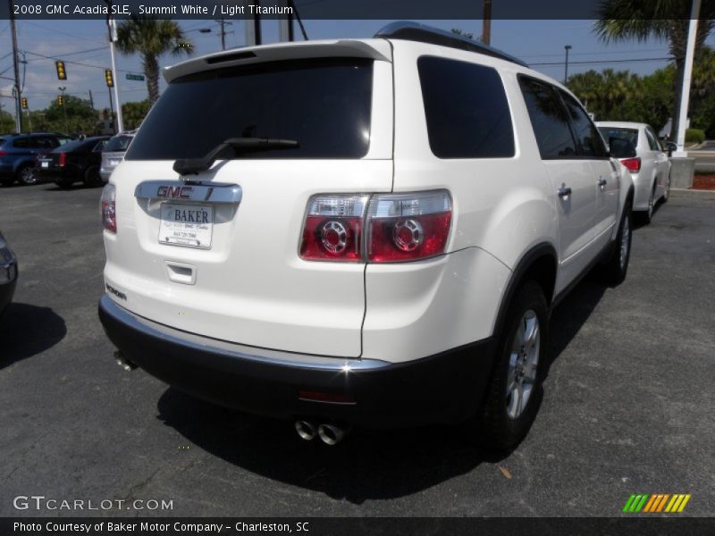 Summit White / Light Titanium 2008 GMC Acadia SLE