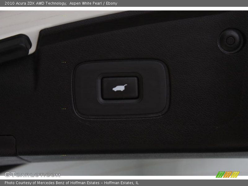 Aspen White Pearl / Ebony 2010 Acura ZDX AWD Technology