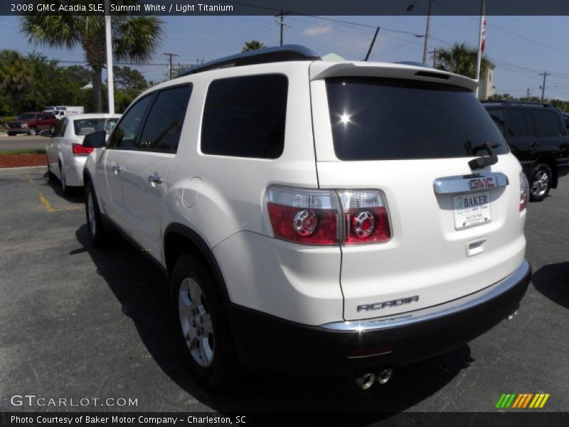 Summit White / Light Titanium 2008 GMC Acadia SLE