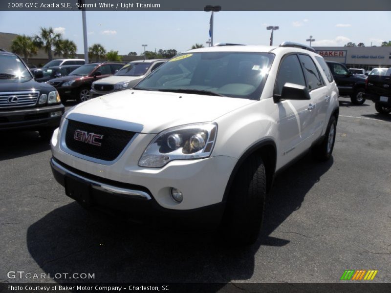 Summit White / Light Titanium 2008 GMC Acadia SLE