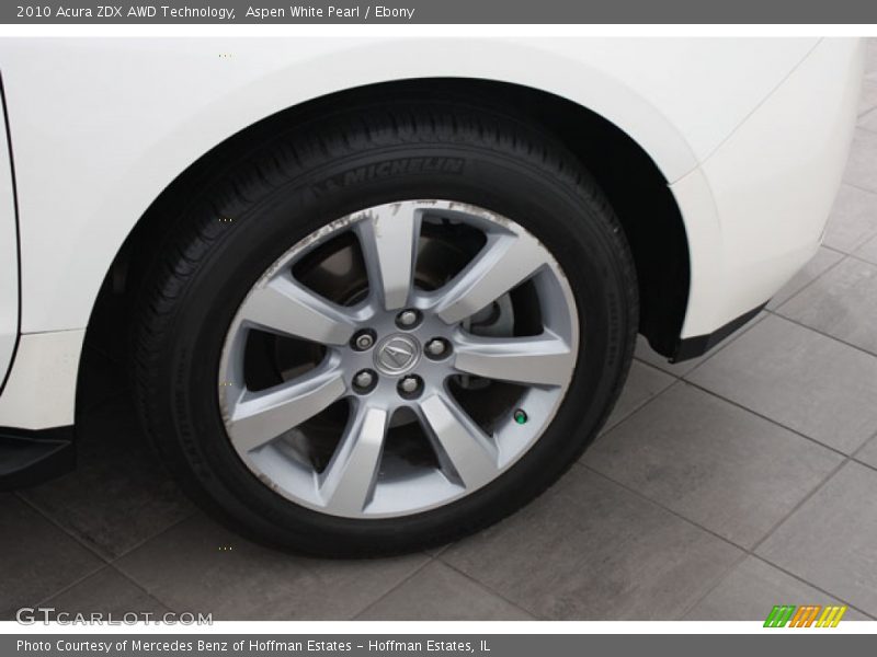 Aspen White Pearl / Ebony 2010 Acura ZDX AWD Technology