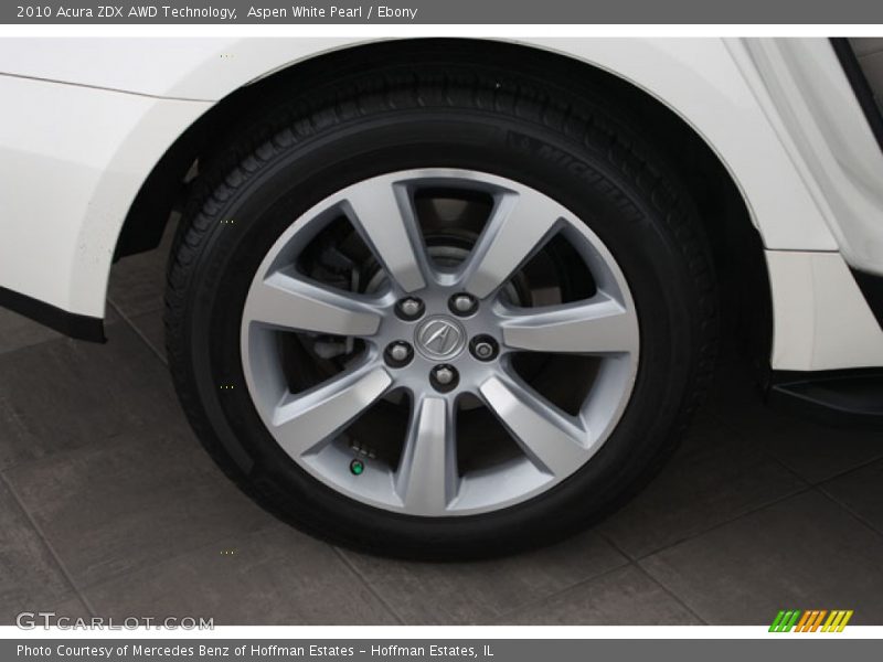 Aspen White Pearl / Ebony 2010 Acura ZDX AWD Technology