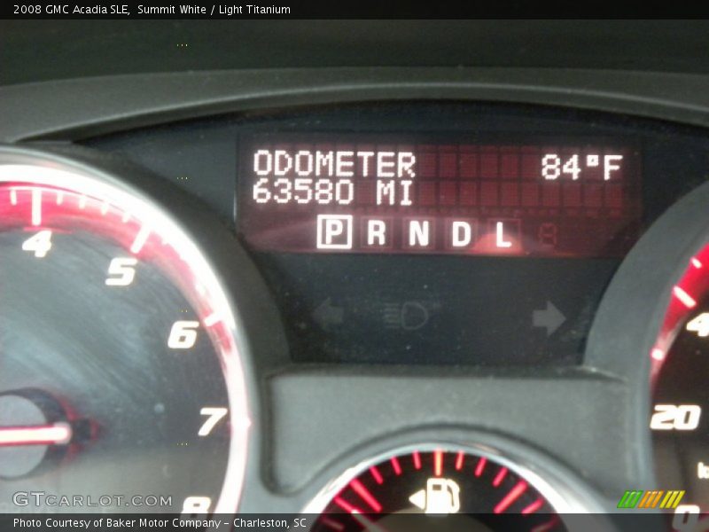 Summit White / Light Titanium 2008 GMC Acadia SLE