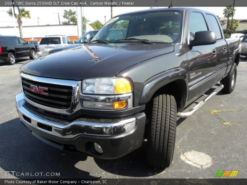 Carbon Metallic / Pewter 2004 GMC Sierra 2500HD SLT Crew Cab 4x4