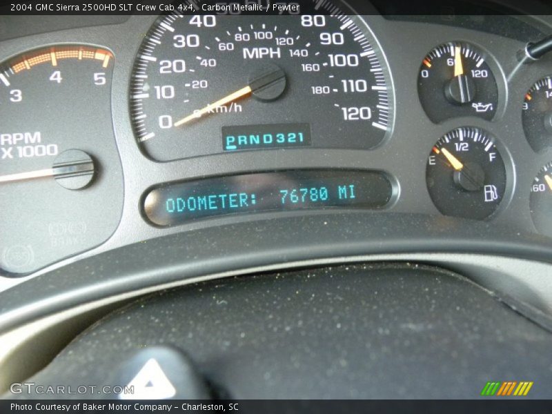 Carbon Metallic / Pewter 2004 GMC Sierra 2500HD SLT Crew Cab 4x4