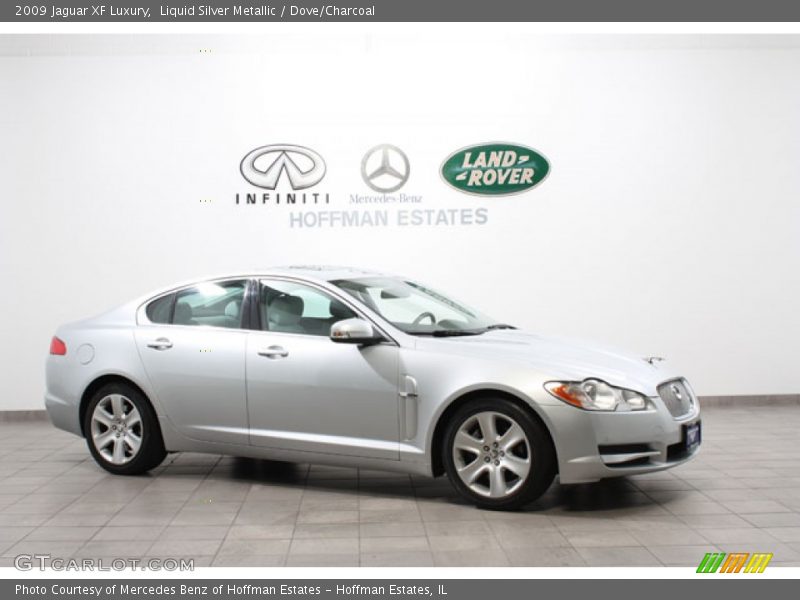 Liquid Silver Metallic / Dove/Charcoal 2009 Jaguar XF Luxury