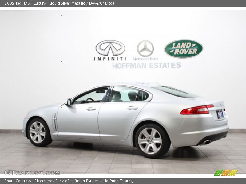 Liquid Silver Metallic / Dove/Charcoal 2009 Jaguar XF Luxury