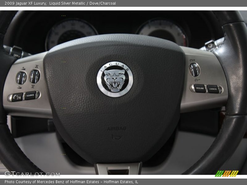 Liquid Silver Metallic / Dove/Charcoal 2009 Jaguar XF Luxury