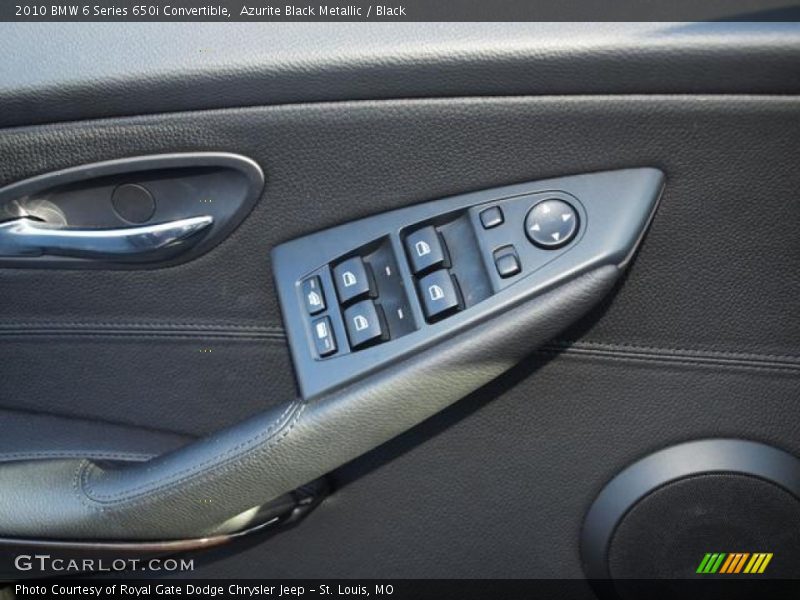 Azurite Black Metallic / Black 2010 BMW 6 Series 650i Convertible