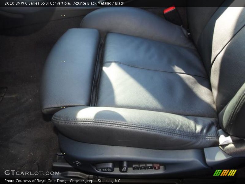 Azurite Black Metallic / Black 2010 BMW 6 Series 650i Convertible
