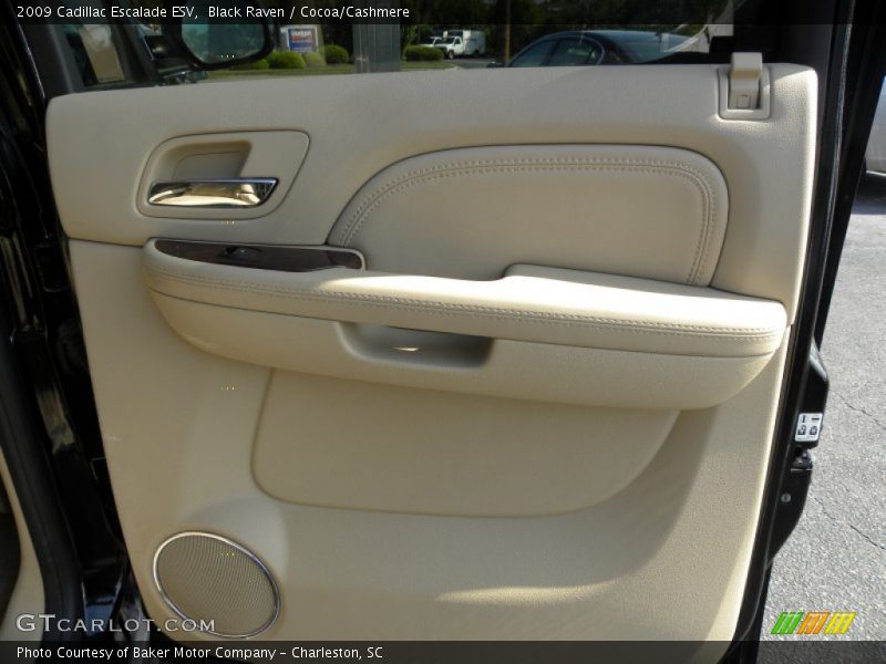 Black Raven / Cocoa/Cashmere 2009 Cadillac Escalade ESV