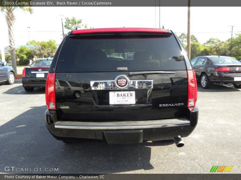 Black Raven / Cocoa/Cashmere 2009 Cadillac Escalade ESV