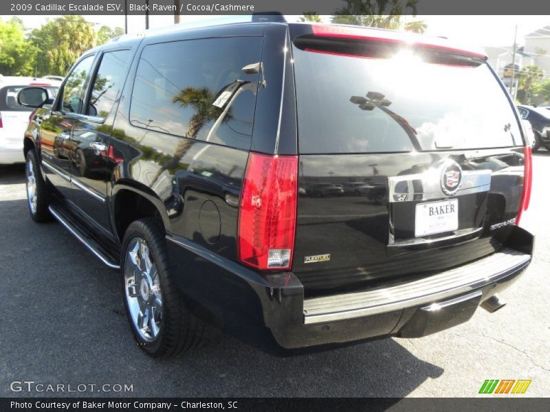Black Raven / Cocoa/Cashmere 2009 Cadillac Escalade ESV