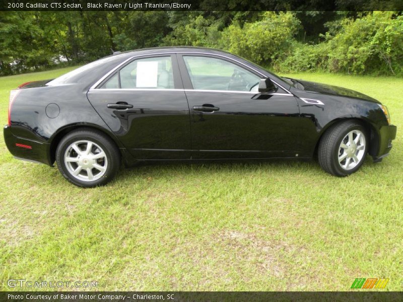 Black Raven / Light Titanium/Ebony 2008 Cadillac CTS Sedan