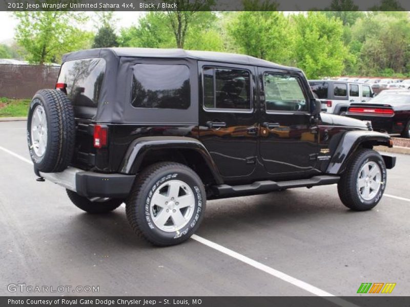 Black / Black 2012 Jeep Wrangler Unlimited Sahara 4x4