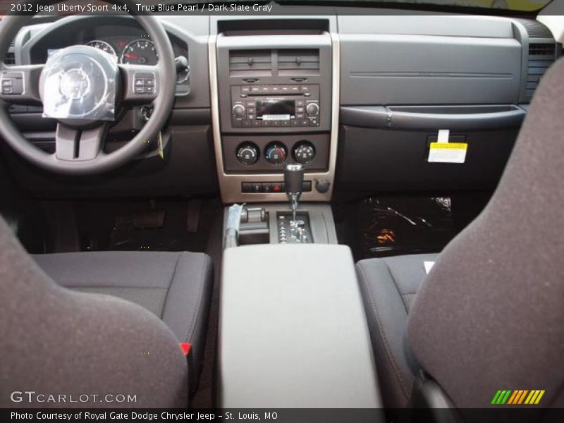 True Blue Pearl / Dark Slate Gray 2012 Jeep Liberty Sport 4x4