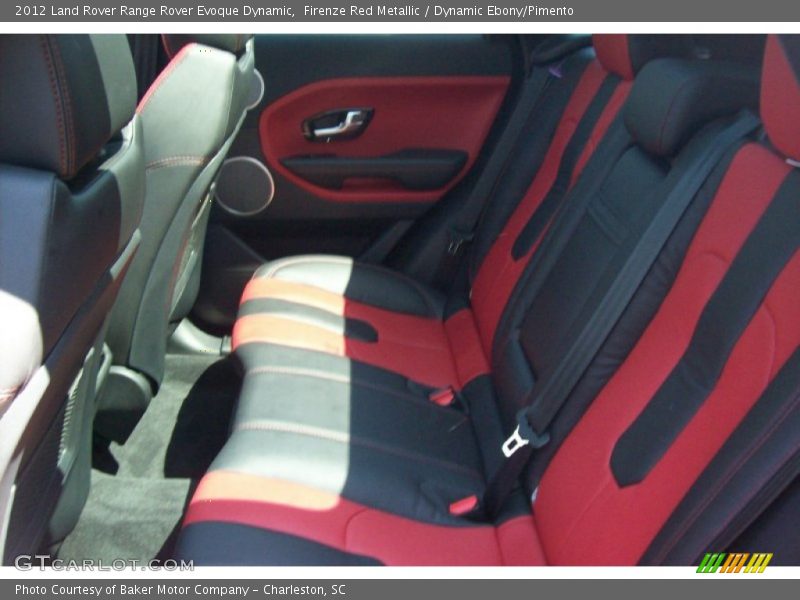 Rear Seat of 2012 Range Rover Evoque Dynamic
