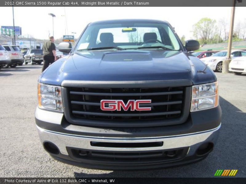 Midnight Blue Metallic / Dark Titanium 2012 GMC Sierra 1500 Regular Cab 4x4