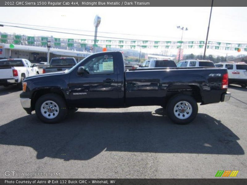 Midnight Blue Metallic / Dark Titanium 2012 GMC Sierra 1500 Regular Cab 4x4