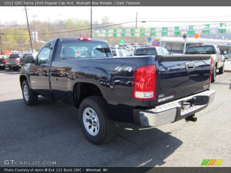Midnight Blue Metallic / Dark Titanium 2012 GMC Sierra 1500 Regular Cab 4x4