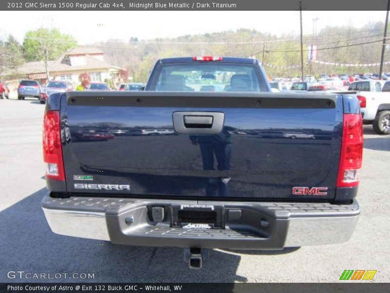 Midnight Blue Metallic / Dark Titanium 2012 GMC Sierra 1500 Regular Cab 4x4