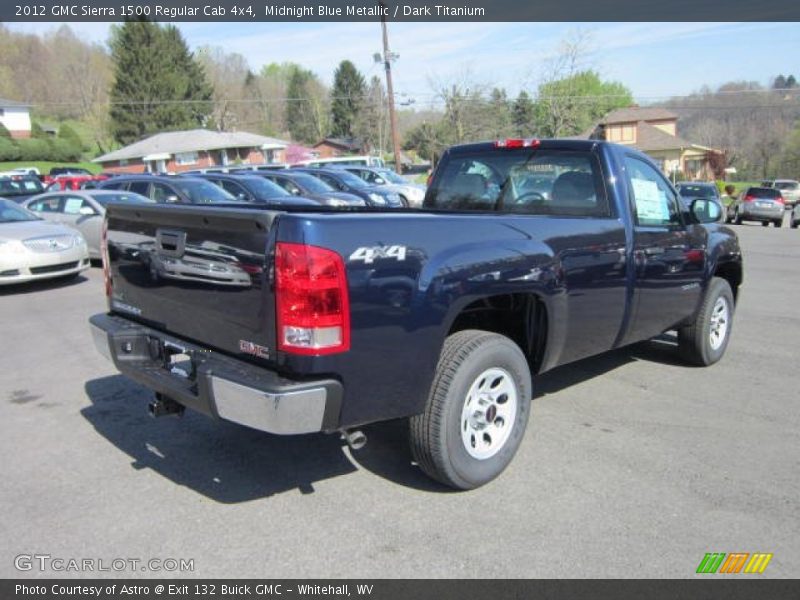 Midnight Blue Metallic / Dark Titanium 2012 GMC Sierra 1500 Regular Cab 4x4