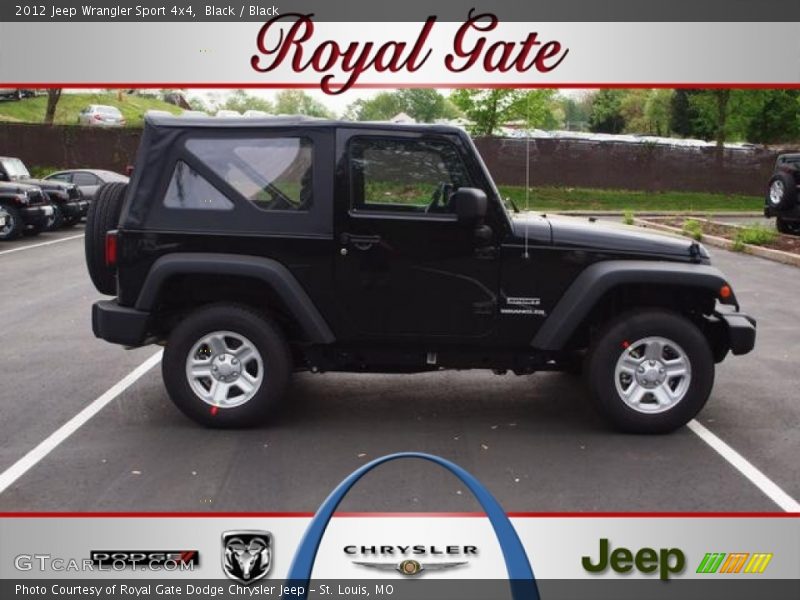 Black / Black 2012 Jeep Wrangler Sport 4x4