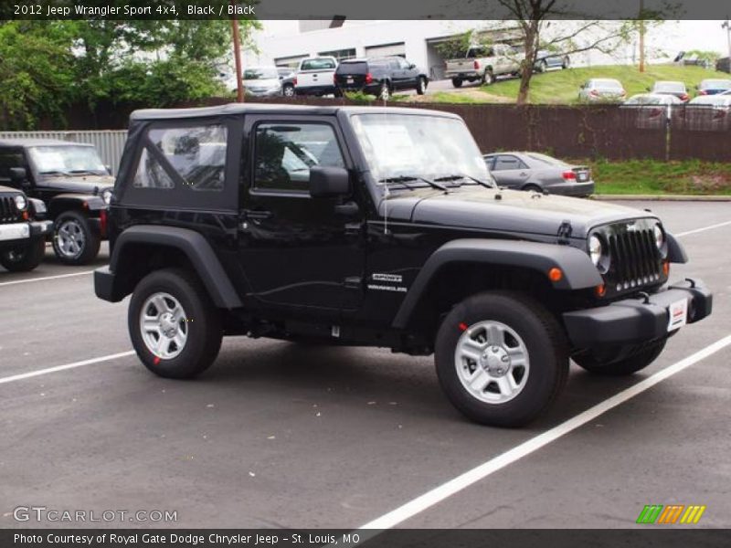 Black / Black 2012 Jeep Wrangler Sport 4x4
